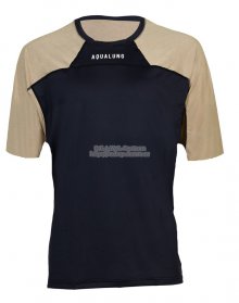 LOOSE FIT SHORT SLEEVE MEN BLACK/BEIGE, Aqualung