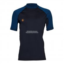 SLIM FIT SHORT SLEEVE MEN BLACK/NAVY, Aqualung