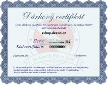 DÁRKOVÝ CERTIFIKÁT, D.E.A.W.S. Centrum
