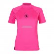 RASH GUARD SLIM FIT SHORT SLEEVE WOMEN PINK, Aqualung