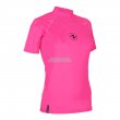 RASH GUARD SLIM FIT SHORT SLEEVE WOMEN PINK, Aqualung