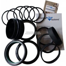 RING SET 85 mm black, Checkup Dive Systems