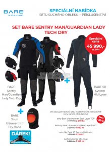 SET BARE SENTRY MAN / GUARDIAN LADY TECH DRY, Bare